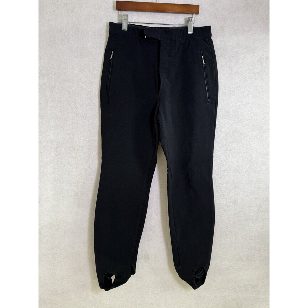 Vintage Stirrup Pants Women’s 28” Black Soft Shell  Ski Snow Pant American Ski